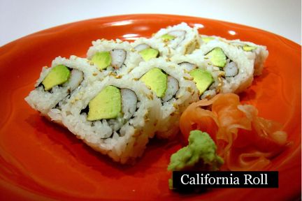 lunch sushi special california roll