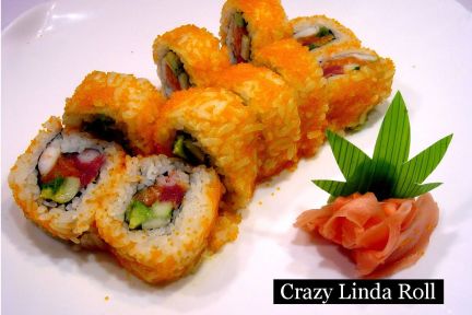 lunch sushi special crazy linda roll